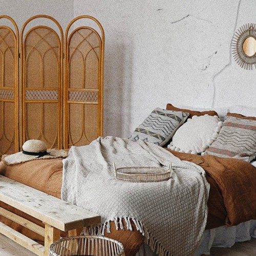 camera da letto rustica