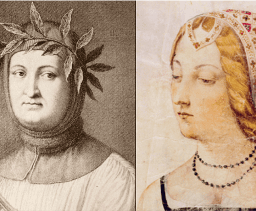 Francesco Petrarca e la sua amata Laura