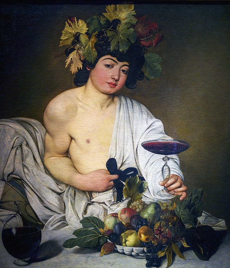 bacco adolescente di caravaggio