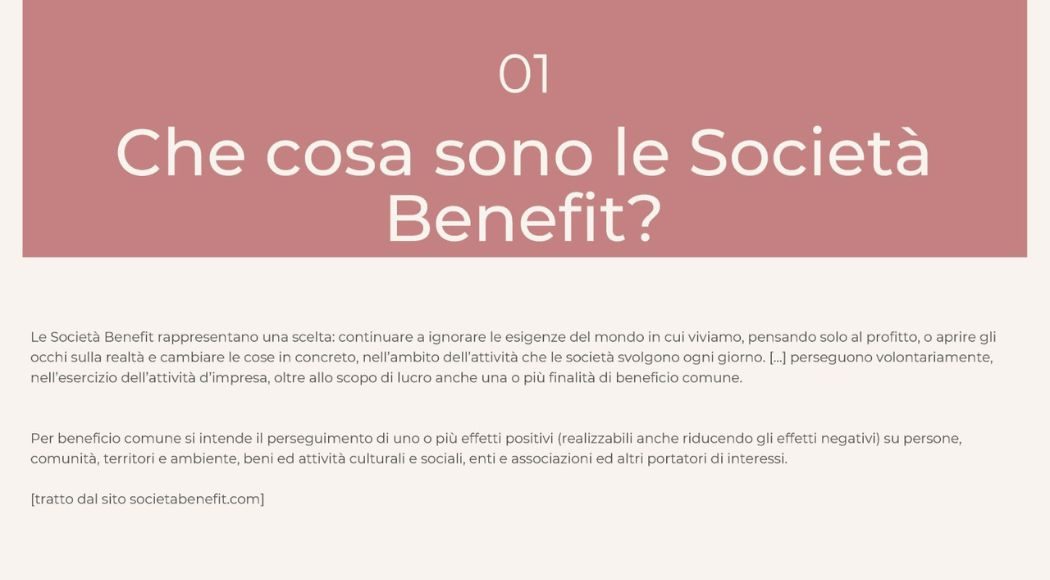 cosa sono società benefit