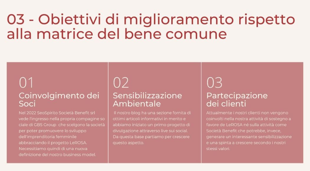 standard di valutazione per migliorare i risultati ottenuti